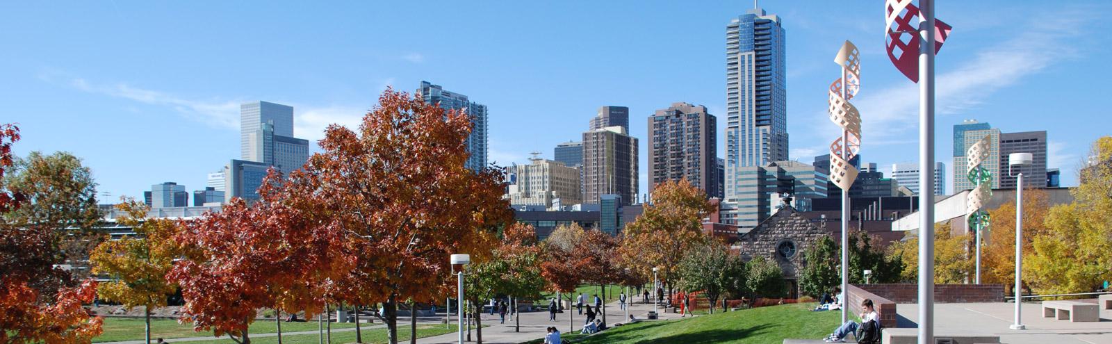 East view of downtown Denver from Auraria Campus